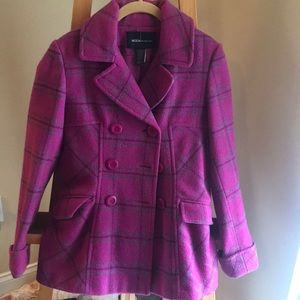 MODA International magenta peacoat